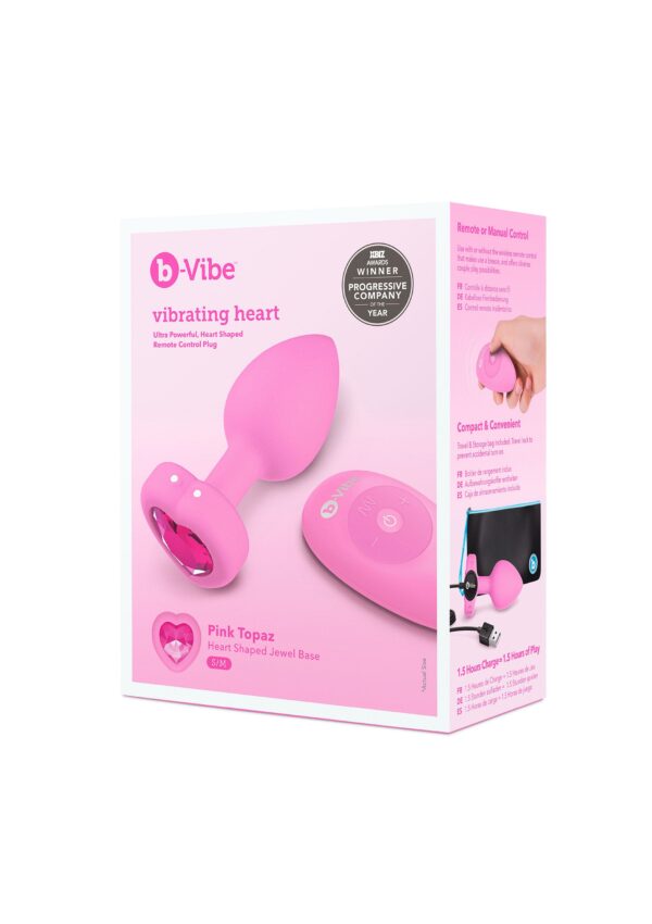 B-Vibe Vibr Heart Plug S/M